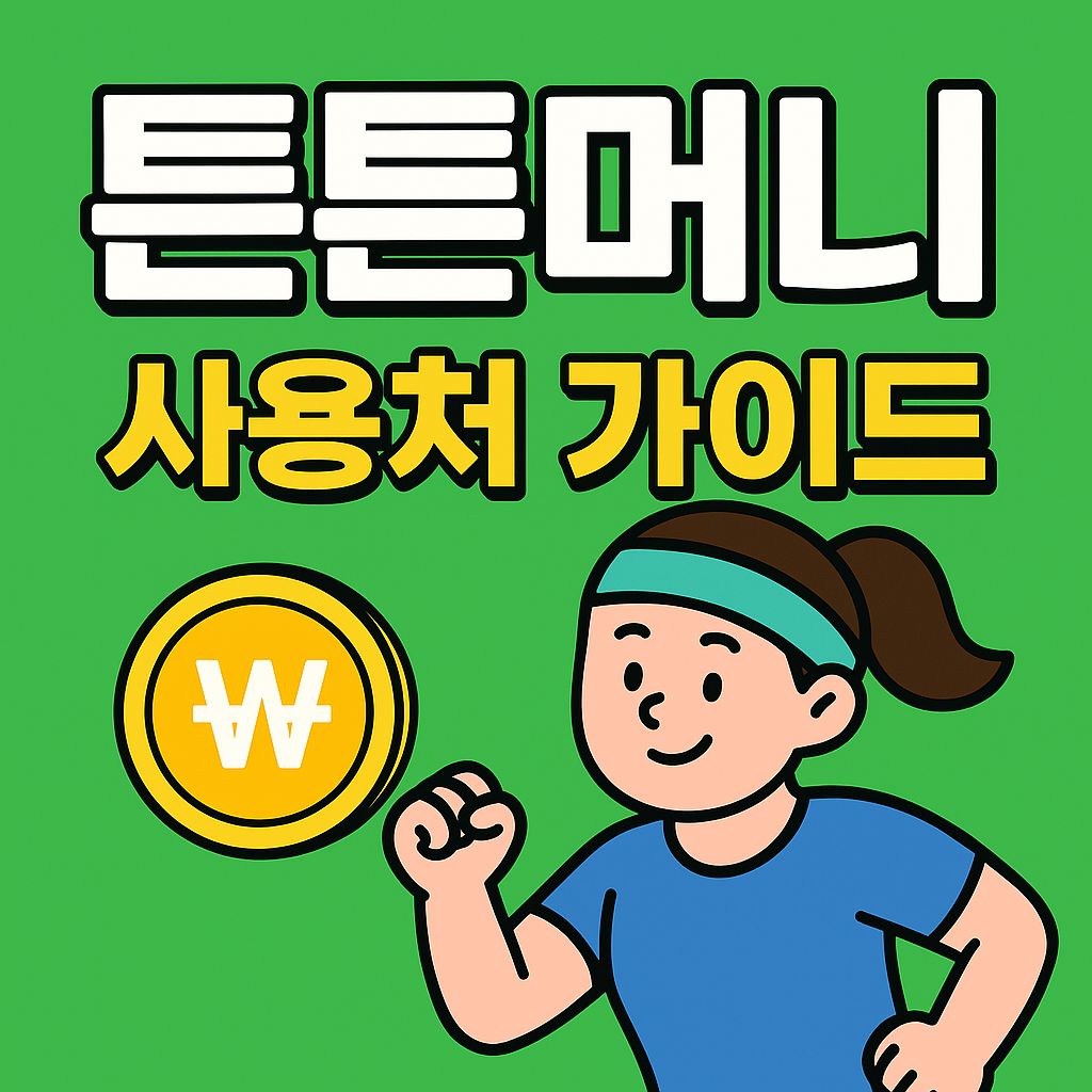 튼튼머니 사용처 적립방법 총정리