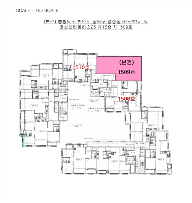 천안지원2022타경1496 호 별 배 치 도