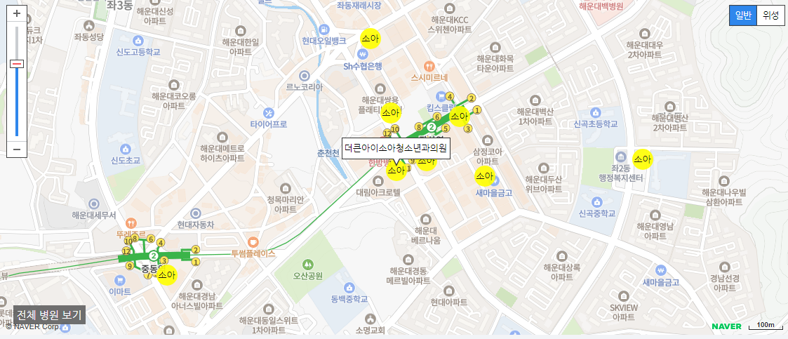 부산 일요일 진료 소아과 더큰아이소아청소년과의원