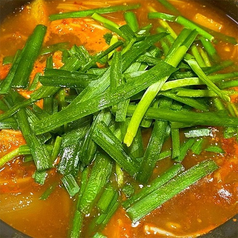 부추 된장찌게
