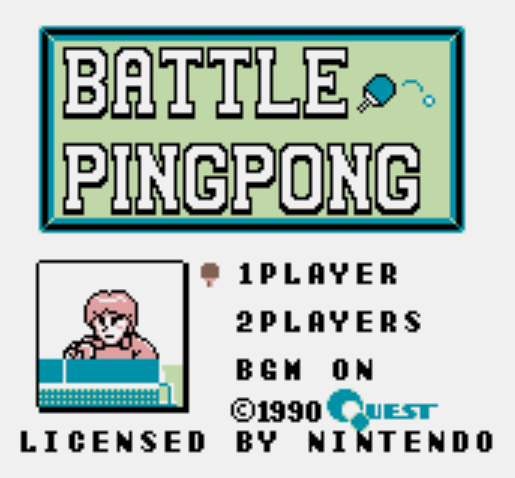  GB - Battle Pingpong (게임보이 / ゲームボーイ 게임 롬파일 다운로드)