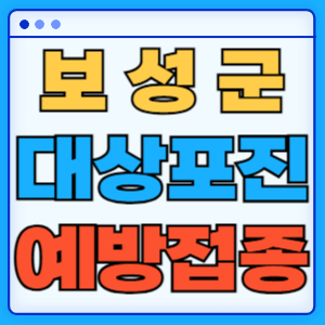 전라남도 보성군 대상포진 백신 무료 예방접종 비용지원 신청방법 대상자 준비서류