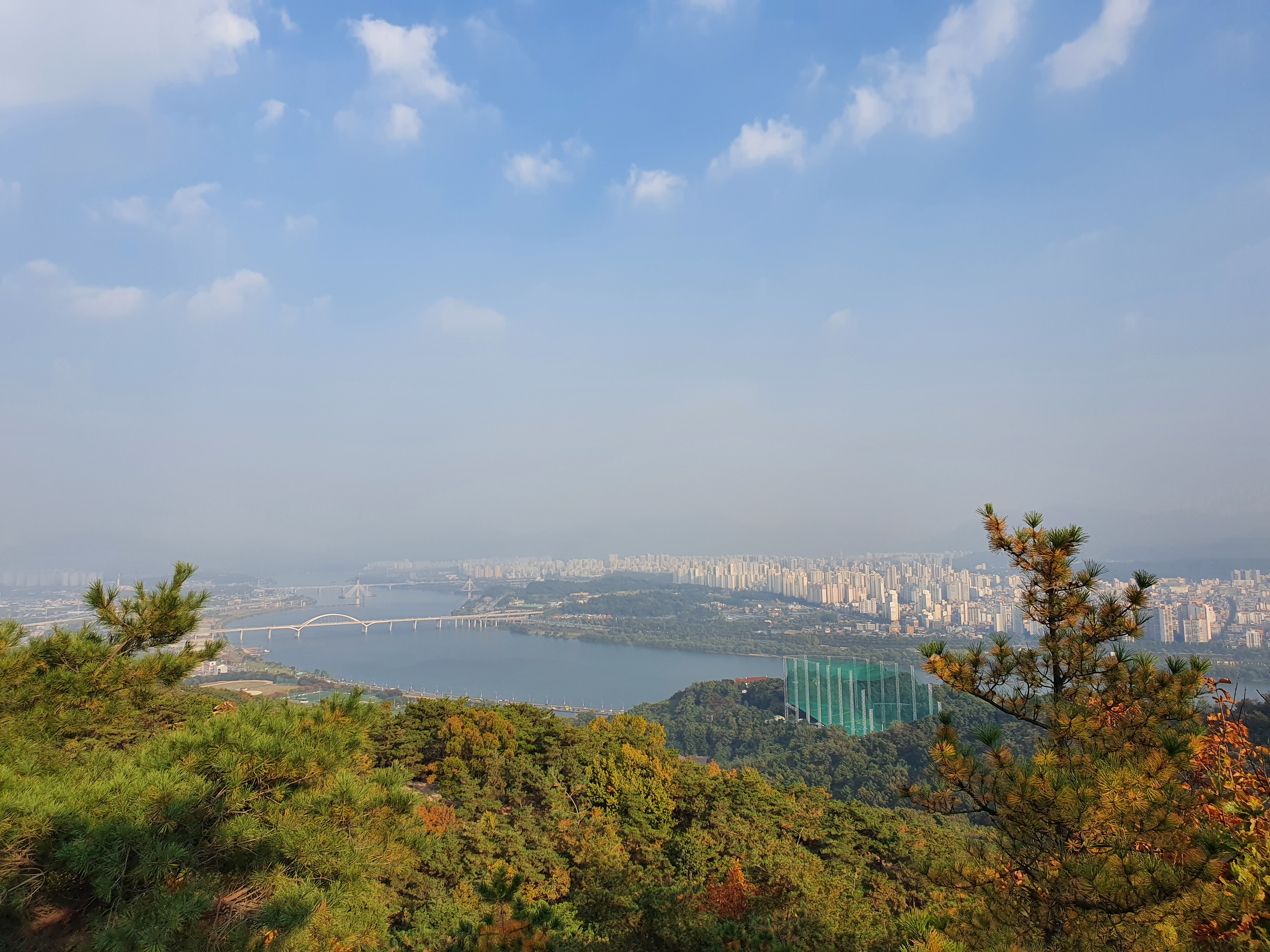 아차산 주차장부터 정상까지 등산코스