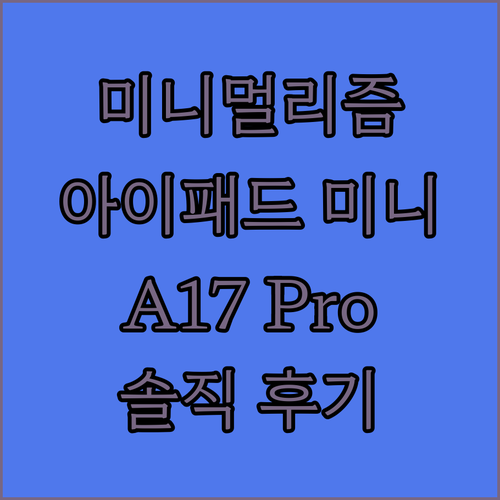 미니멀리스트를 위한 선택! 2024 