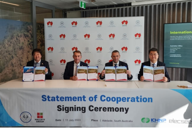 한수원&#44; 남호주 그린시멘트 프로젝트 참여 KHNP Signs MOU for Participation in South Australia&#39;s Green Cement Project
