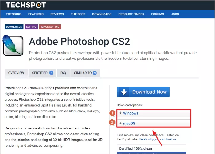 Adobe Photoshop CS2 다운로드