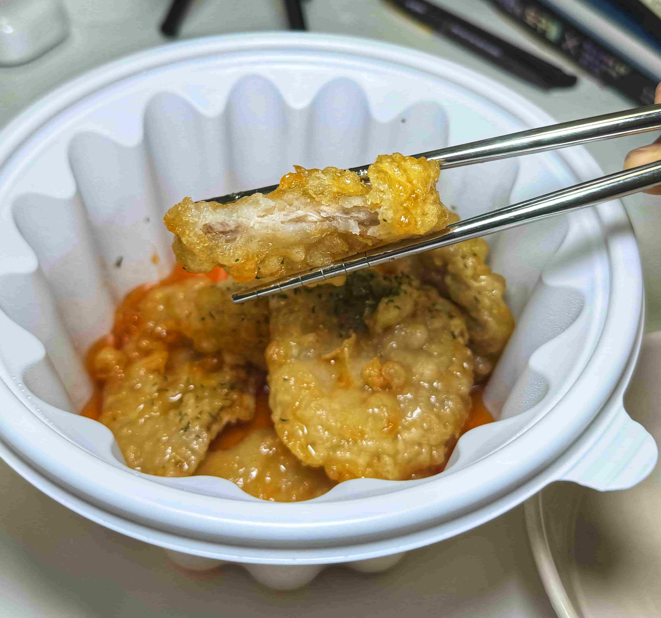 꿔바로우 고기 단면 사진