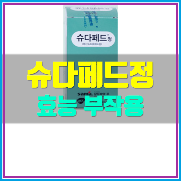  슈다페드정 효능 부작용 정보