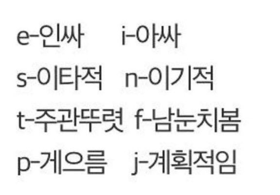  MBTI 팩폭모음