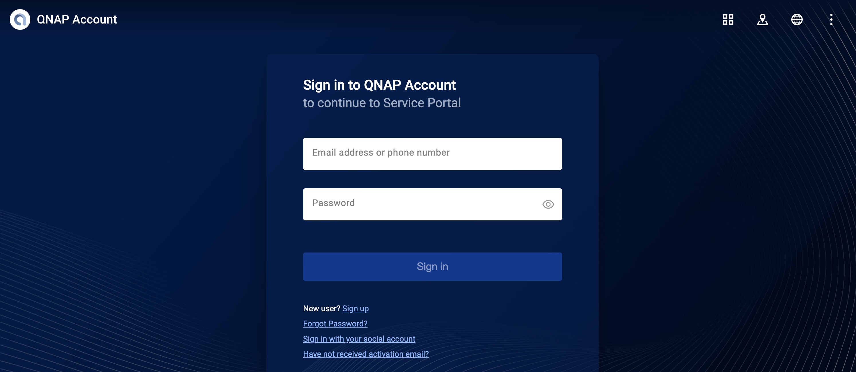 QNAP Service Portal
