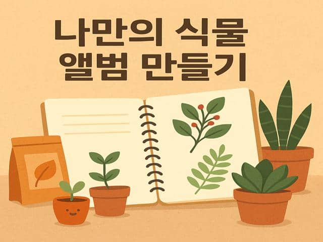 나만의 식물 앨범 만들기