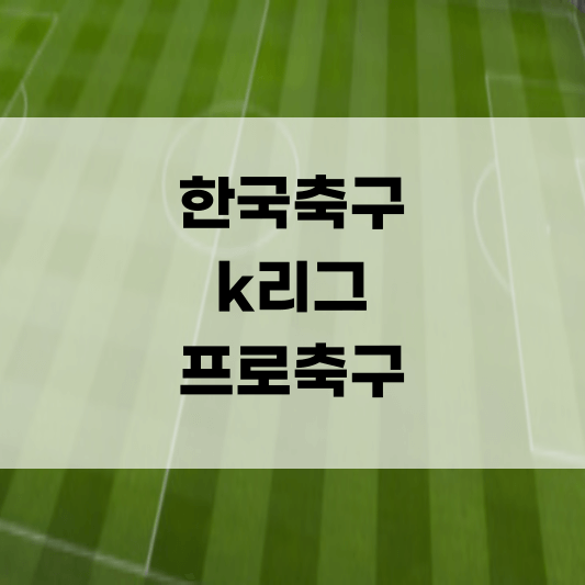 프로축구순위 K리그 경기 일정 티켓 예매 중계 방송 하이라이트 한국 대한민국 연맹 창단