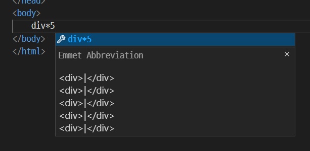 emmet div