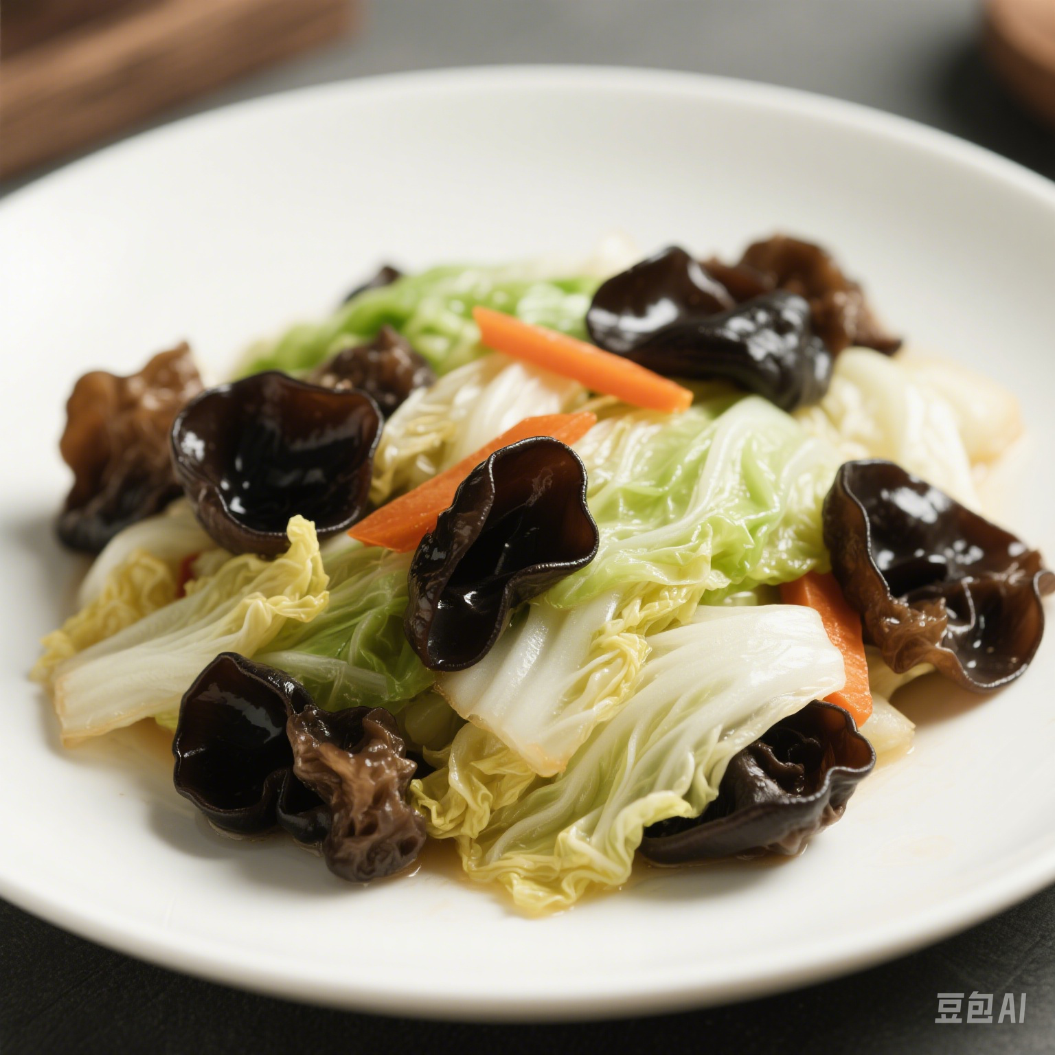 식물성 해독제 — 목이버섯을 이용한 야채볶음