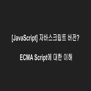 [JavaScript] 자바스크립트 버전? ECMA Script에 대한 이해