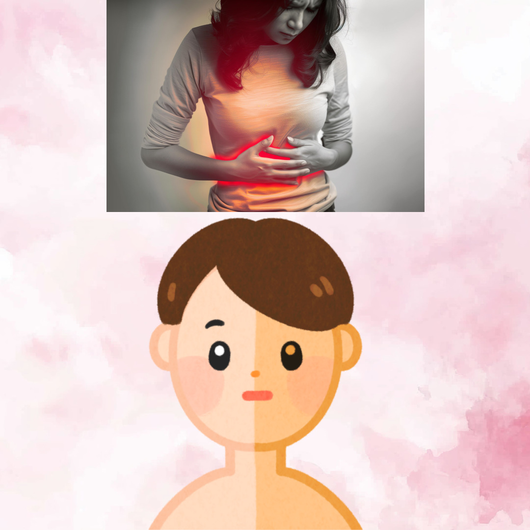 활달과 복통 그림 사진