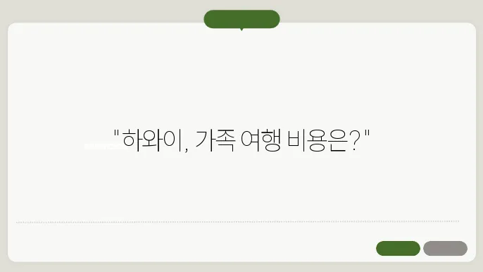 4인가족 하와이 여행 이미지