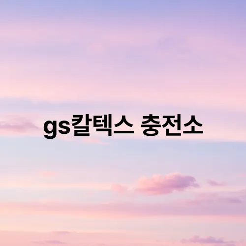 gs칼텍스 충전소