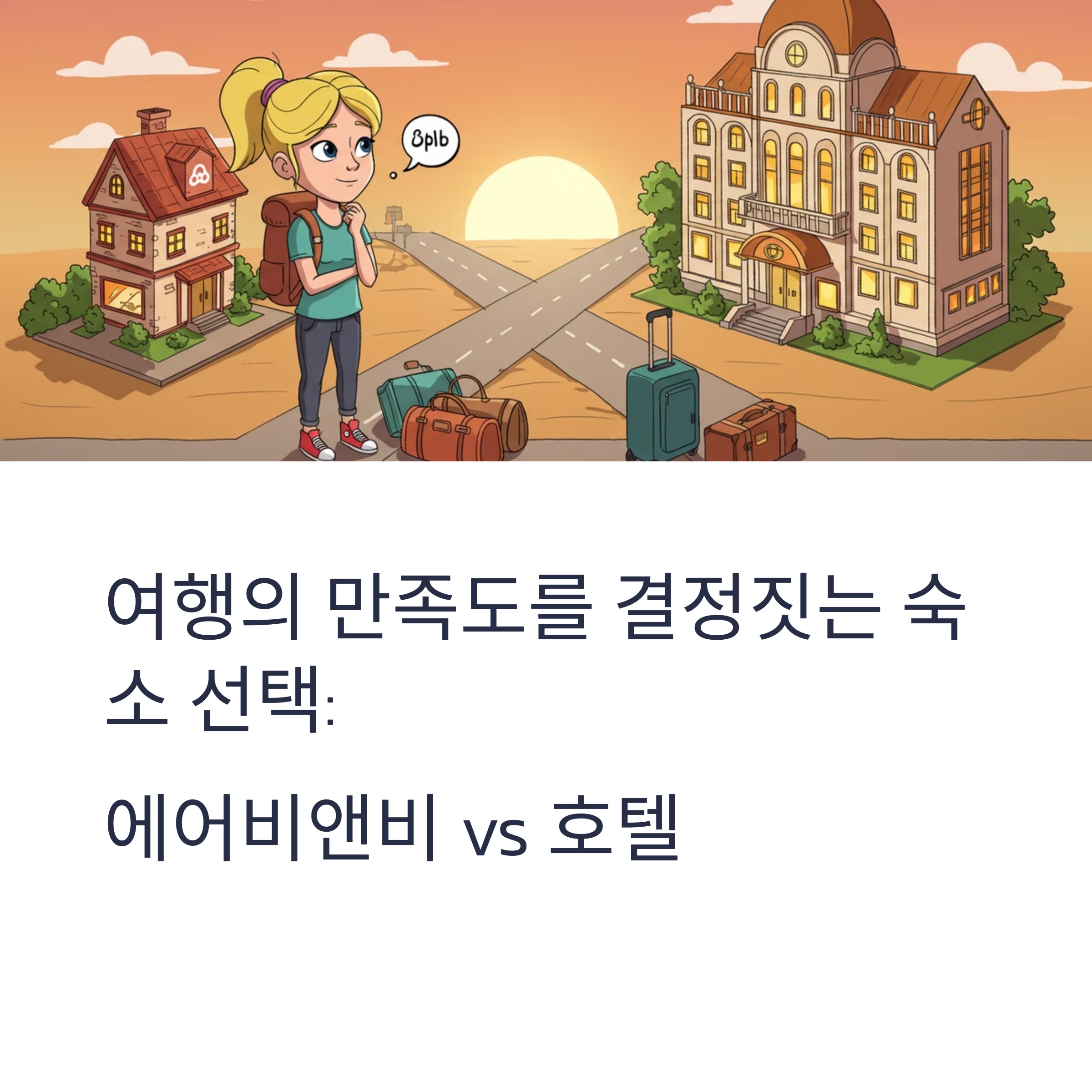같은 여행, 다른 숙소! 어디서 자야 더 행복할까?