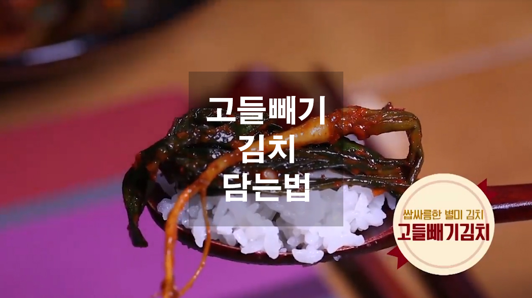  고들빼기김치 담는법