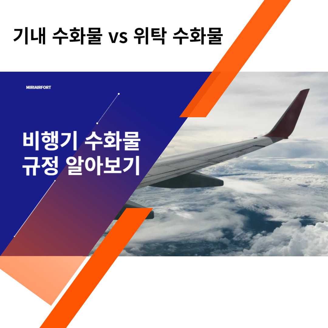 비행기 기내수화물 vs 위탁수화물 (액체 용량, 칼, 보조 밧데리)