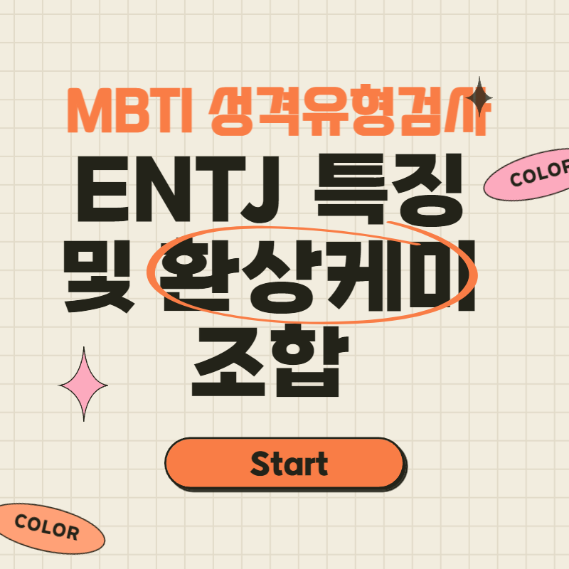  ENTJ 특징 및 환상케미 MBTI는