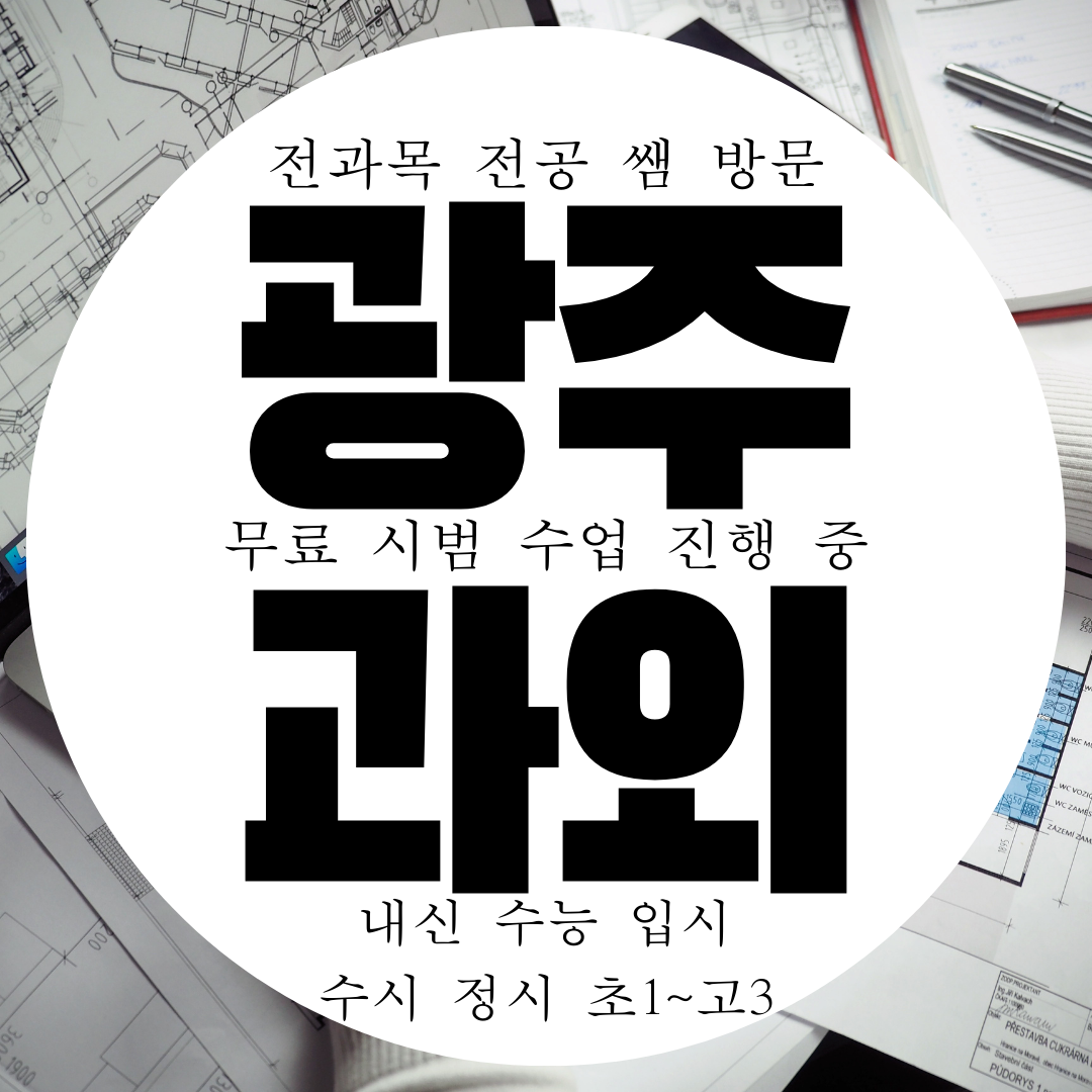  광주 수완동 초등 영어과외 중학생 수학과외 중등 과학 국어 전문