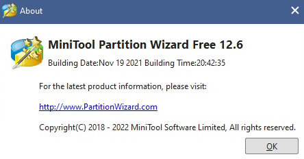 MiniTool Partition Wizard Free 12.6 설치 방법