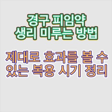 경구-피임약-효과-시기-시간-기간