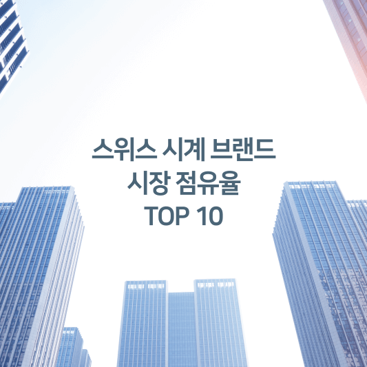 스위스 시계 브랜드 시장 점유율 TOP 10