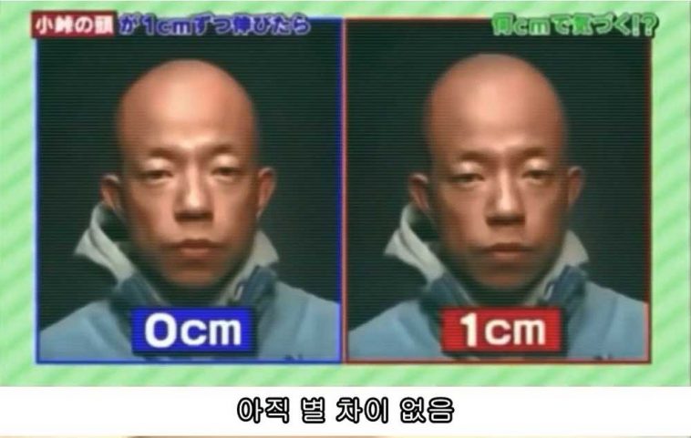  소개팅 중에 몰래 '머리통 1cm'씩 키우면 눈치챌까?
