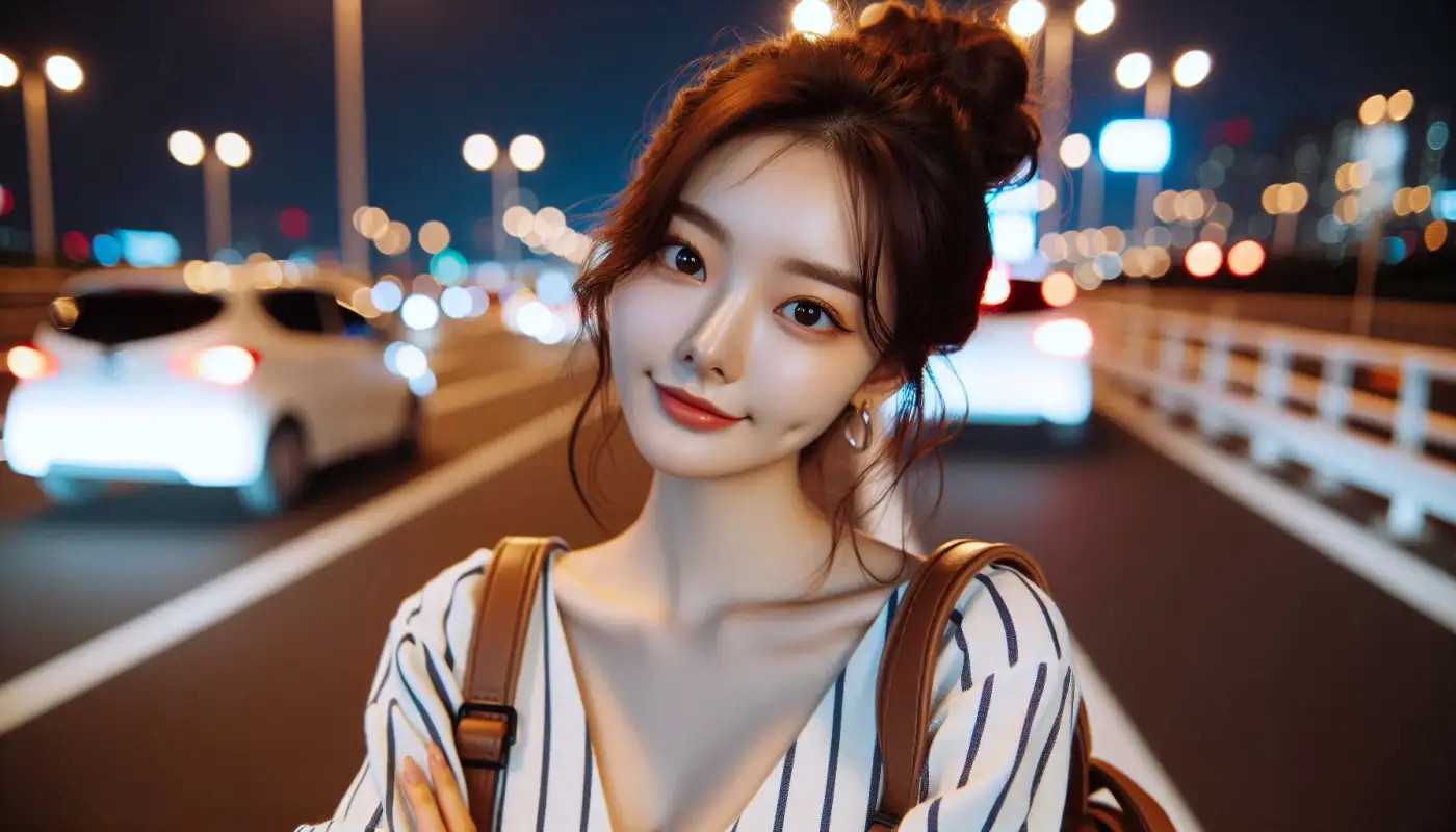 일본-간식-쇼핑리스트를-알아보고-여행하는-여성의-모습