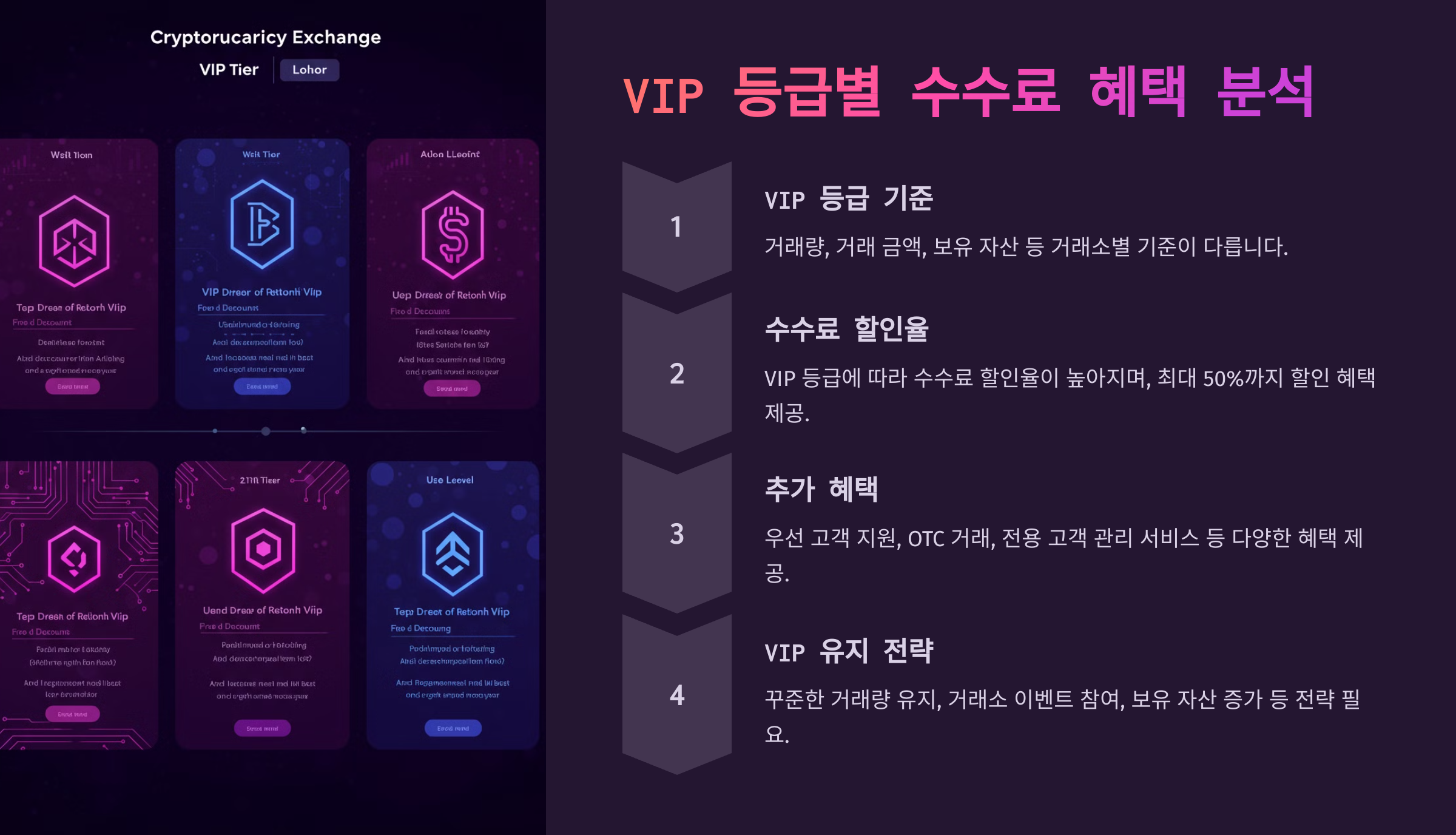 VIP 등급별 수수료 혜택 분석