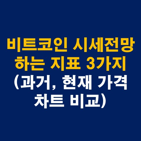 비트코인 시세를 전망하는 지표 3가지(과거&#44; 현재 가격 차트 비교)_썸네일