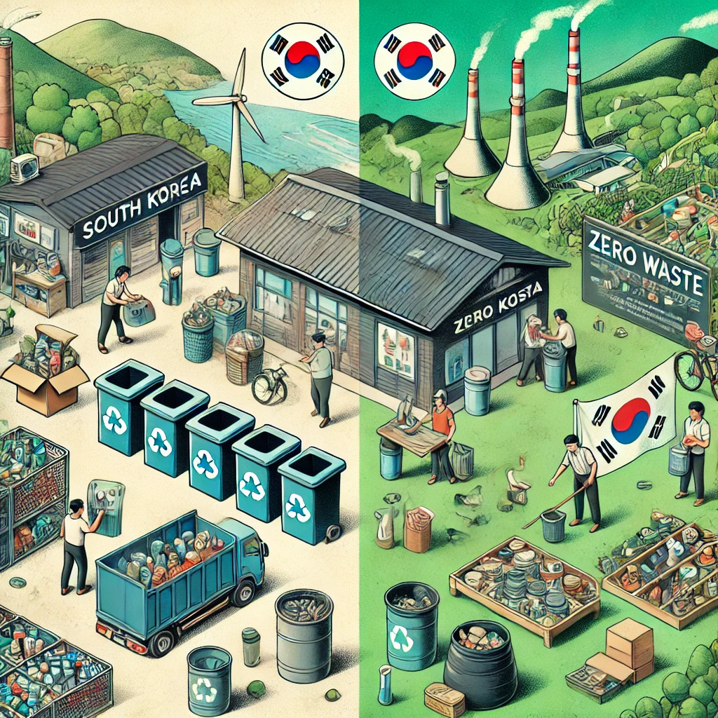 한국과 해외의 제로웨이스트 실천 비교