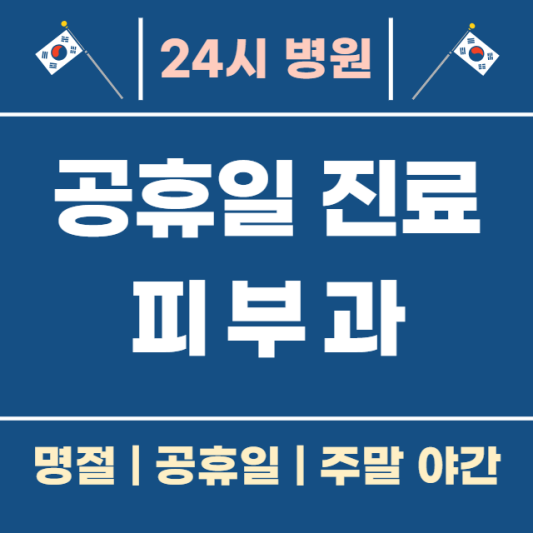 공휴일-병원-진료-24시간-피부과-찾기