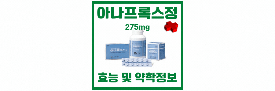  아나프록스정 복약 정보 및 약학 정보
