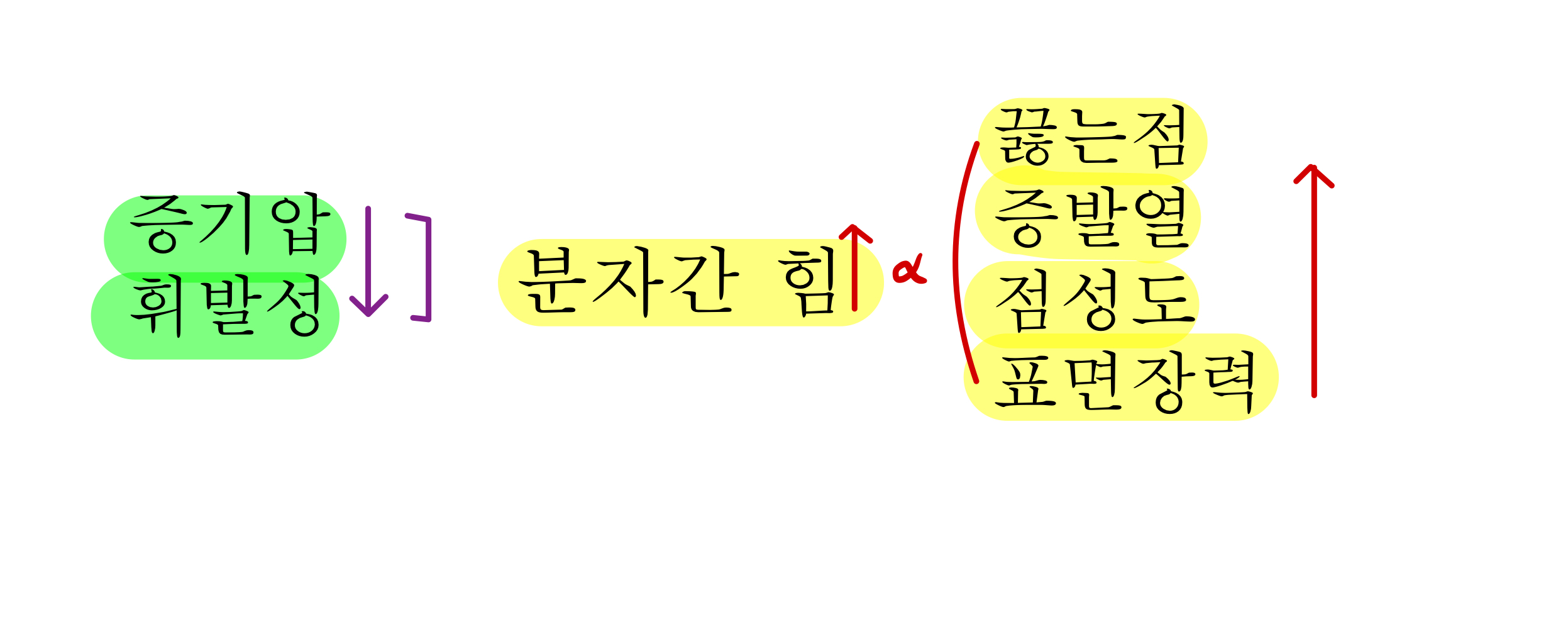  분자간의 힘 - 끓는점 비교 (Boiling Point) 