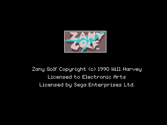  Electronic Arts - 자니 골프 영문판 Zany Golf USA & Europe (메가 드라이브 - MD - 롬파일 다운로드)