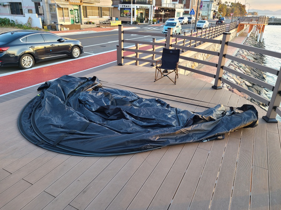 스노우 라인 새턴 쉘터 우리의 첫 텐트! 4