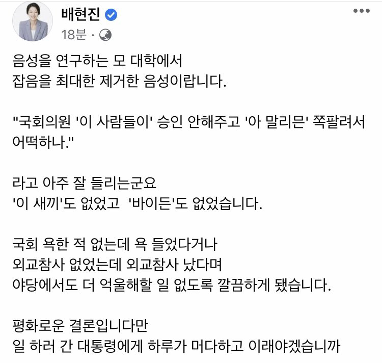  배현진, 날리면 아님 '말리믄'