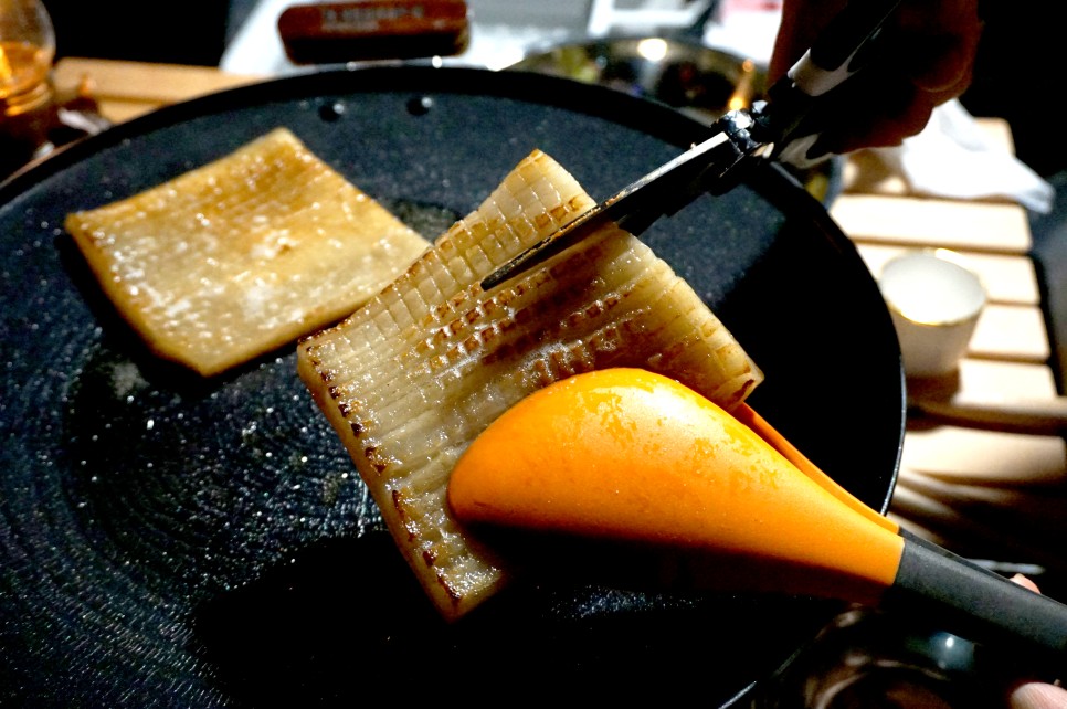 양념쭈꾸미 벌집껍데기 핑크테이블 맛나요 간단 캠핑요리 소주안주 3