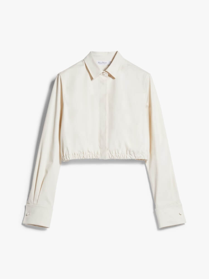 MAX-MARA-크롭-셔츠
