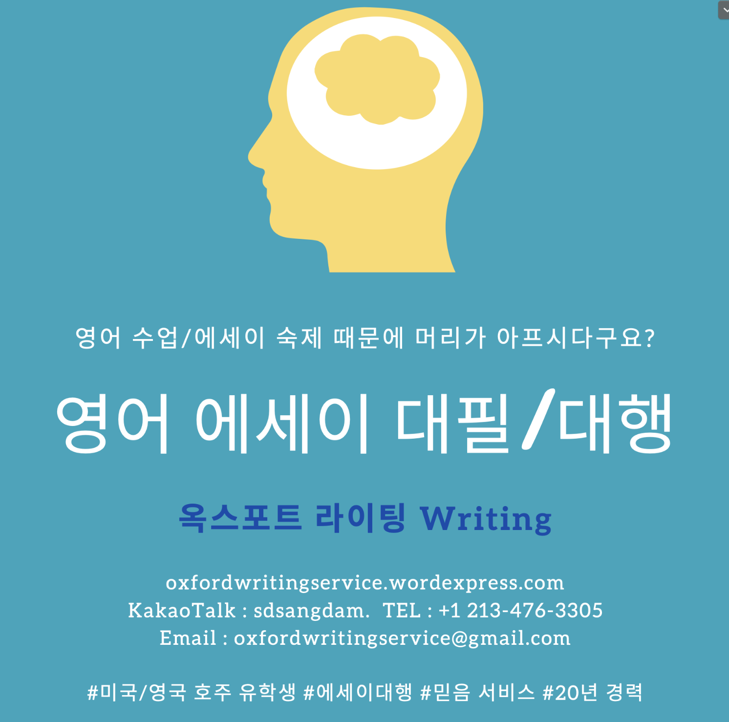  옥스포드 라이팅 영어 에세이 첨삭 대행 서비스