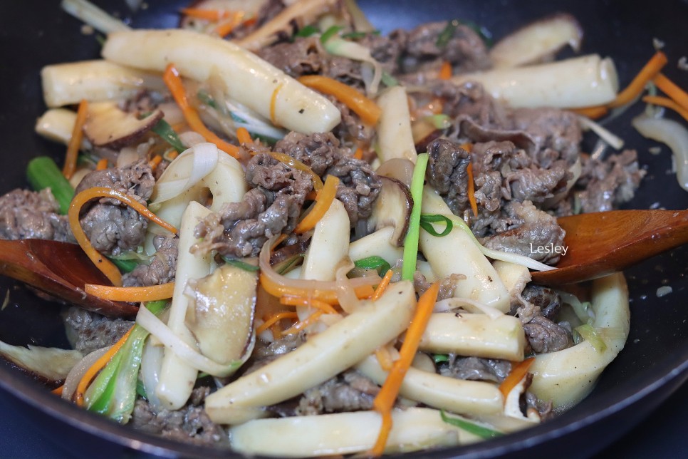 간장떡볶이 소스 만드는 법 궁중떡볶이 레시피 가래떡 넣은 26