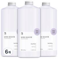 살림백서 딥퍼퓸 섬유유연제 화이트머스크향&#44; 1L&#44; 6개