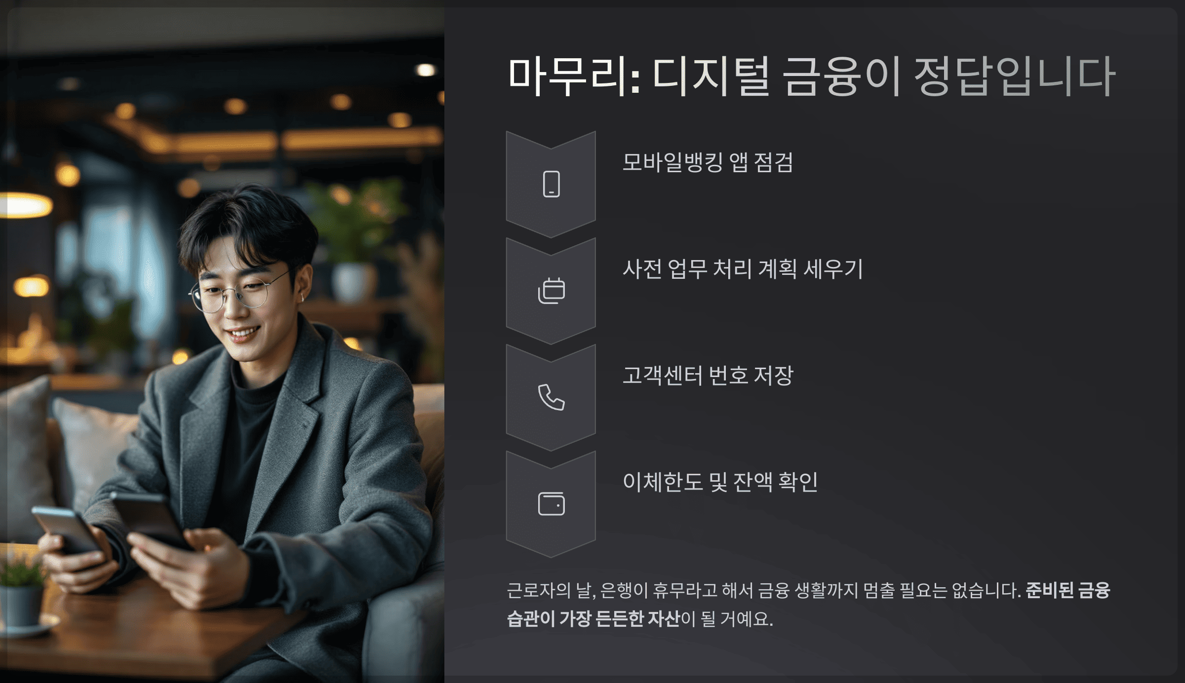 마무리: 디지털 금융이 정답입니다