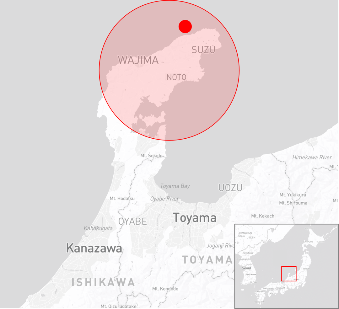 일본 노토반도 강진