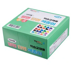 탐사 학습교재용 대용량 믹스 색종이 1000매&#44; 30색&#44; 1팩