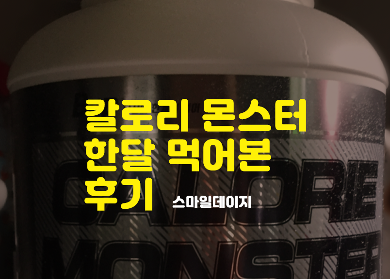  칼로리 몬스터 섭취 후기 다량의 칼로리 과연 효과가 있을까 부작용은?